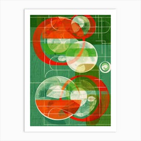 Abstract Circles 130 Art Print