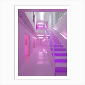 Purple Staircase Art Print