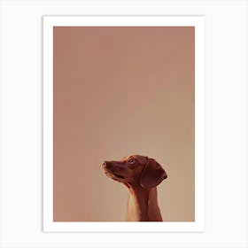 Dachshund.Generated AI. Art Print Art Print