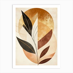 Abstract Leaves Canvas Print 13 Art Print