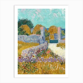 Hay Field By Vincent Van Gogh Art Print