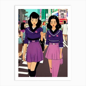 Twins In Japan Art Print
