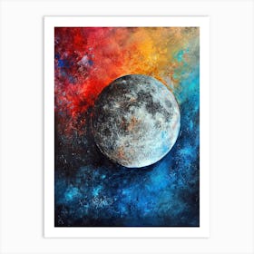 Steps Around The Moon 3 Art Print