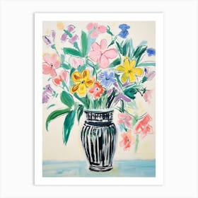 Flower Painting Fauvist Style Petunia 2 Art Print