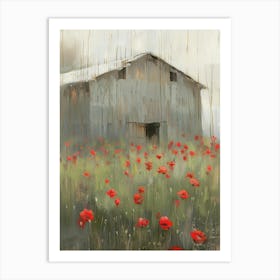 Poppies In The Field 25 Art Print