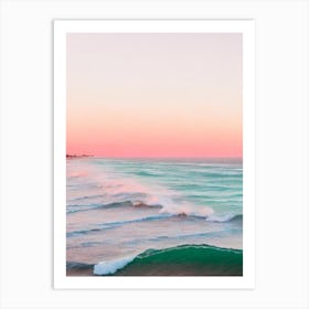 Cottesloe Beach, Australia Pink Photography 4 Art Print