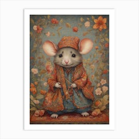 Mouse With A Hat Art Print