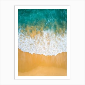 Aerial View Of A Beach 168 Art Print