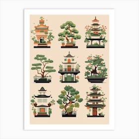 Bonsai Tree Japanese Style 12 Art Print