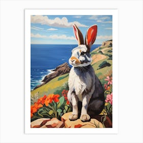 Rabbit On The Rocks Art Print