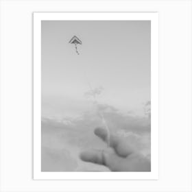 Kite in the sky Art Print