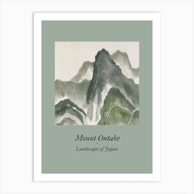 Landscapes Of Japan Mount Ontake 103 Art Print
