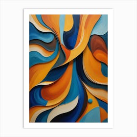 Abstract Painting Silent Symphony Art Print