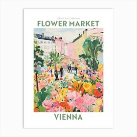 Vienna Flower Market Floral Art Print Travel Print Plant Art Modern Style Art Print