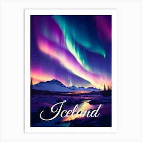 Iceland Northern Lights Art Print