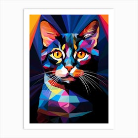 Cat Abstract Pop Art 2 Art Print