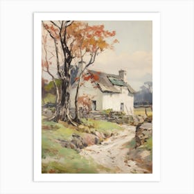A Cottage In The English Country Side Painting 16 Art Print