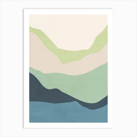 Abstract Mountains - Tf01 Art Print