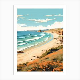 Apollo Bay Beach Australia Golden Tones 1 Art Print