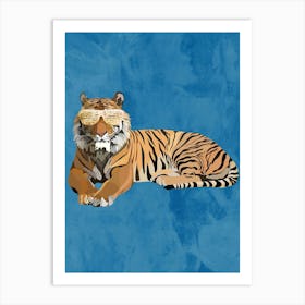 Tiger With Sunglasses 2 Art Print