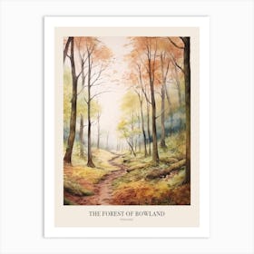 Autumn Forest Landscape The Forest Of Bowland England Poster Art Print