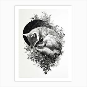 Fox In The Forest Art Print