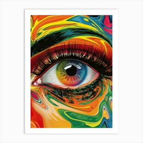 Colorful Eye Art Print