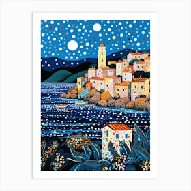 Alghero, Italy, Illustration In The Style Of Pop Art 4 Art Print