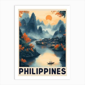 Philippines Vintage Travel Poster Art Print