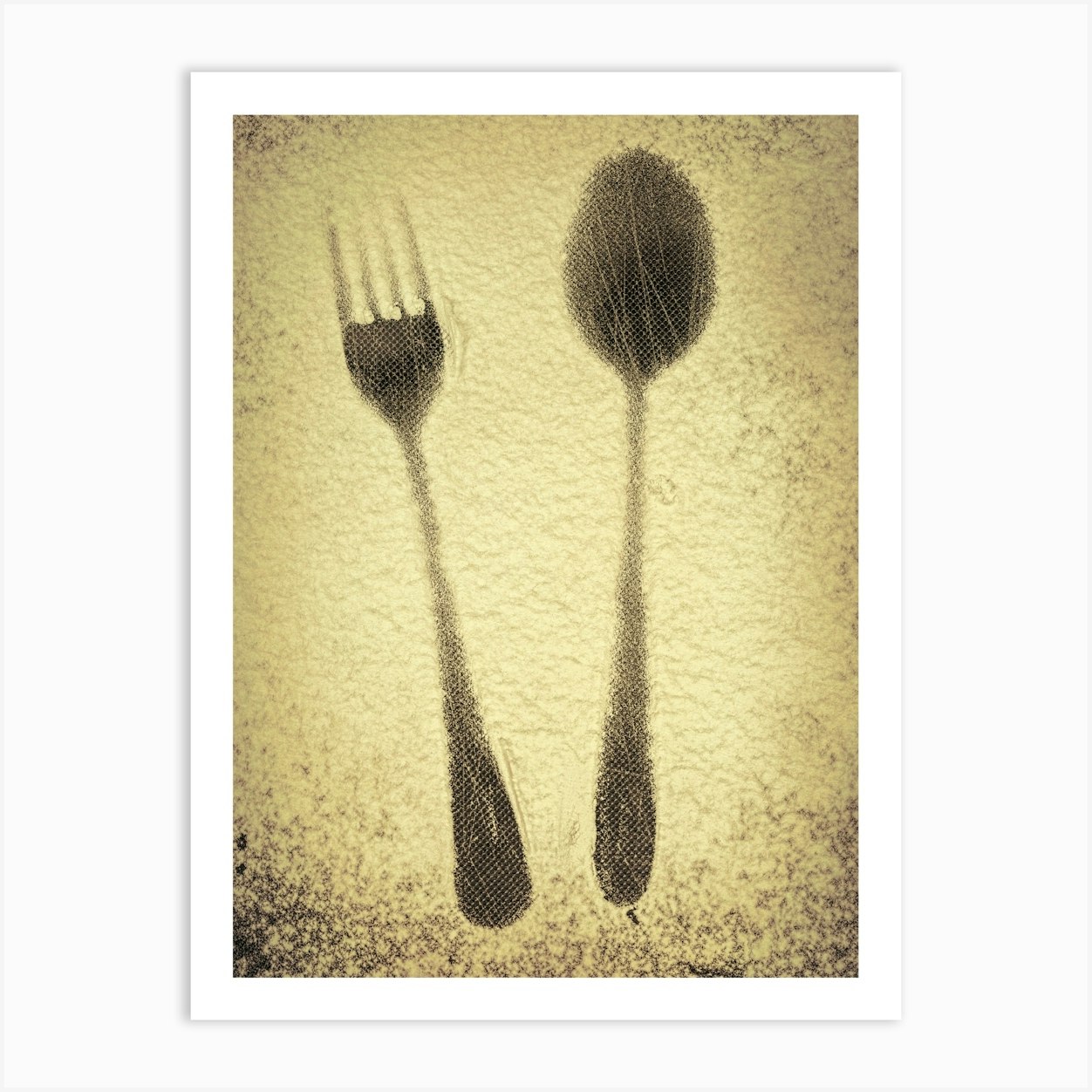 Fork And Spoon Photo Art Print by Lazarenka Sviatlana