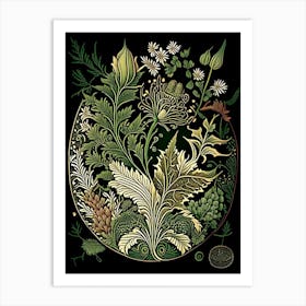 Henna Herb Vintage Botanical Art Print