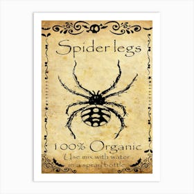 Spider Legs Art Print