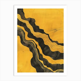 'Black And Yellow' 1 Art Print