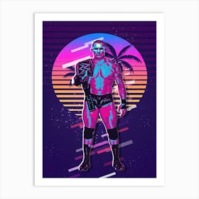 Randy Orton 80s Retro Art Print