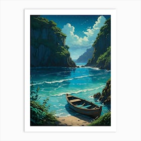 Boat On The Beach Art Print