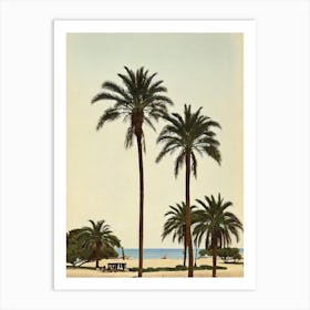 Plage De Gigaro Saint Tropez France Vintage Art Print