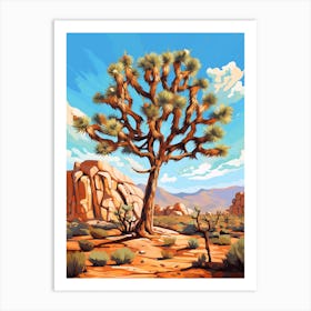 Joshua Tree In Nat Viga Style (3) Art Print