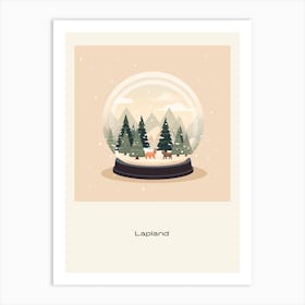 Lapland Finland 1 Snowglobe Poster Art Print