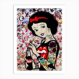 Pop Art Princess Fashion 1 Art Print