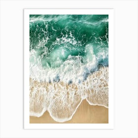 Ocean Waves Canvas Print Art Print