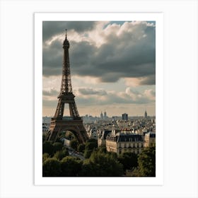 Eiffel Tower In Paris Art Print