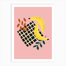 Bananas And Leaves Art Print Art Print