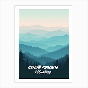 Graze Smoky Mountains Art Print