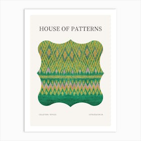 Textile Pattern Poster 6 Art Print