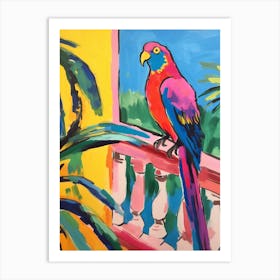 Mediterranean Parrot Painting Fauvist Style Fauvist Painting Art Print