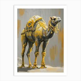 Camel Precisionist Illustration 3 Art Print