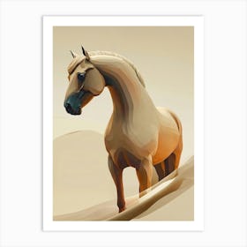 Horse In The Desert 1 Art Print