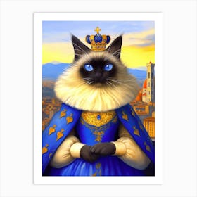 Siamese Cat Art Print