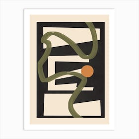 Abstract Line Movement Art Print