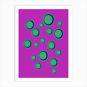 School Of Boodos Lilac Fizzy Formation Art Print